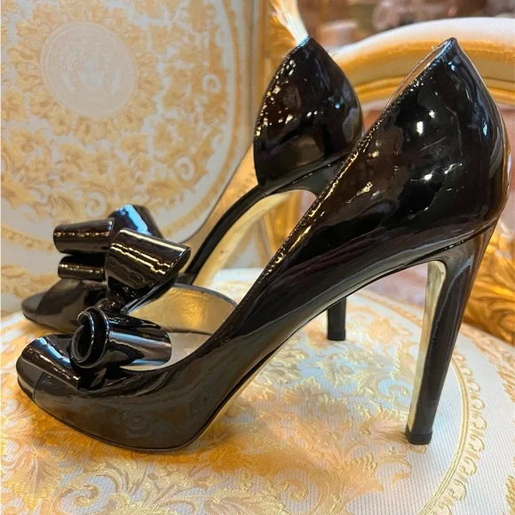 Valentino Shoes Valentino Garavani Patent Bow Heels Poshmark